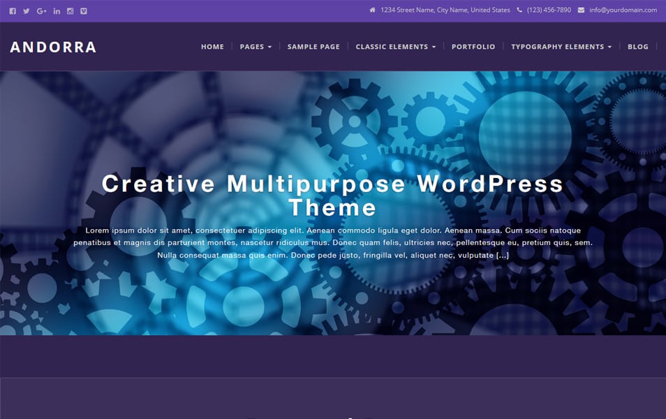 Andorra Responsive WordPress Theme