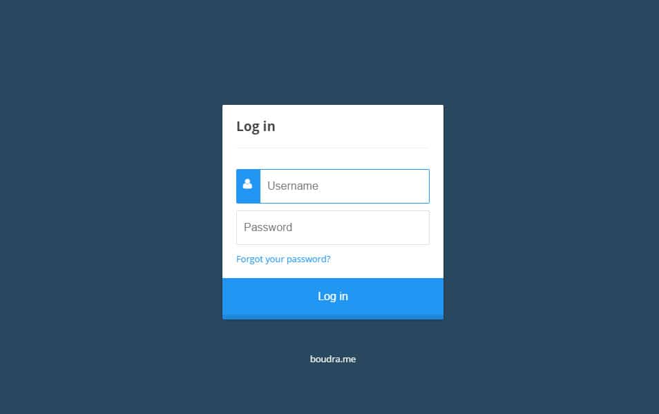 Animated Login Form