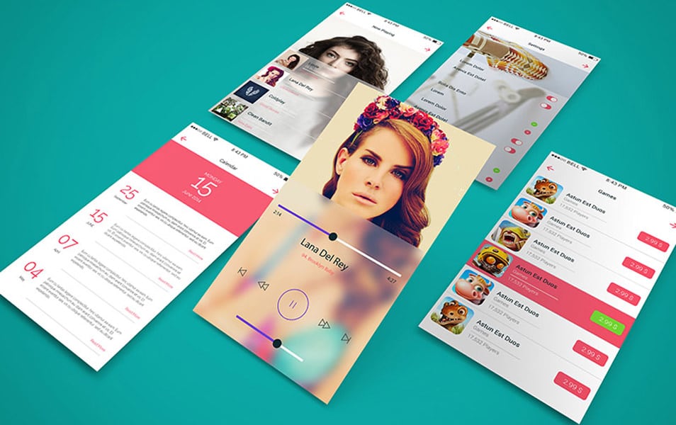 App Screen Showcase Mockup Vol.3