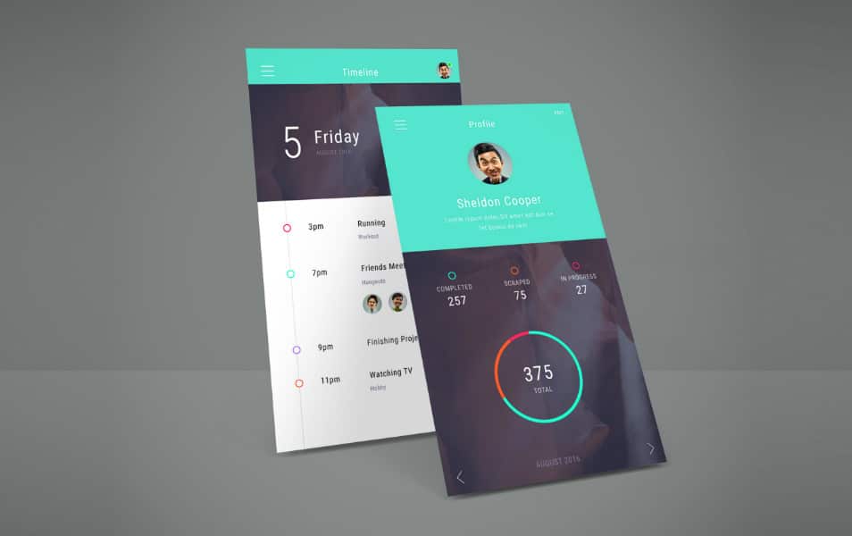 App Screen Showcase Mockup Vol.4