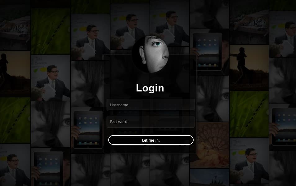 Dark Login Form