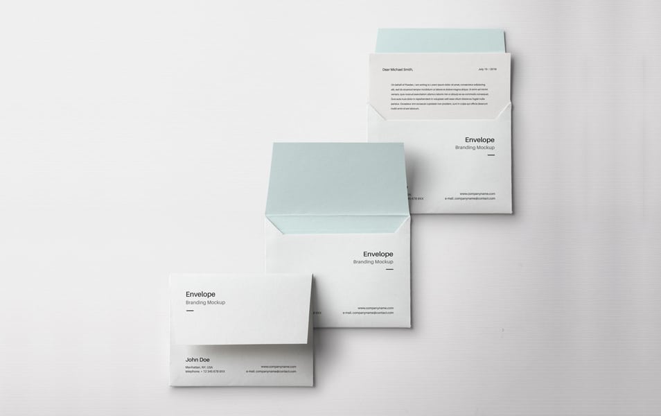 Envelope Letter Psd Mockup Vol3