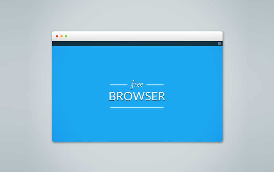 Free Browser PSD Mockup