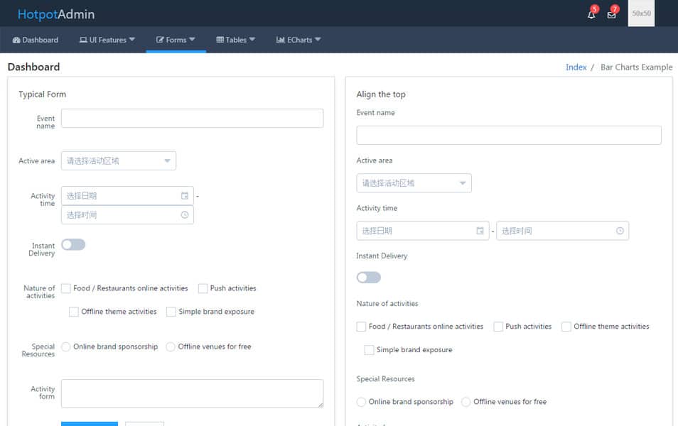 20+ Best Free VueJS Admin Templates 23 Hotpot Admin