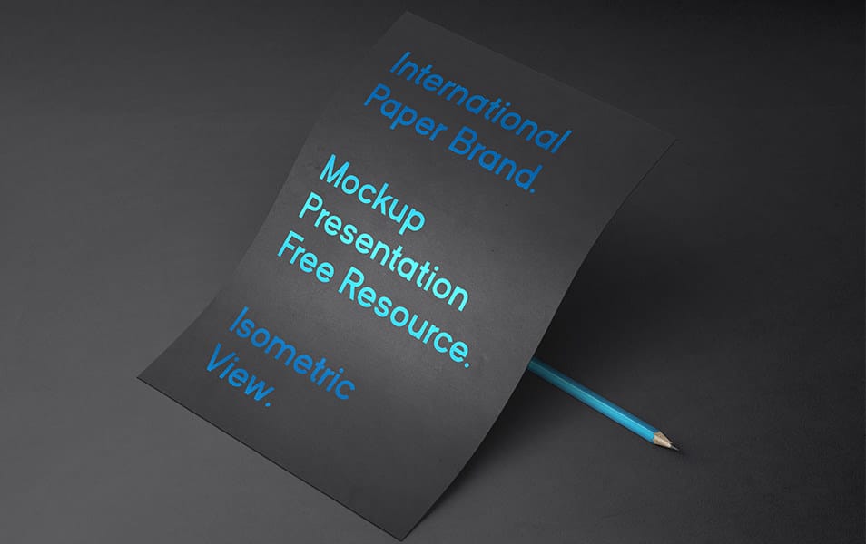 International Psd Paper Mockup