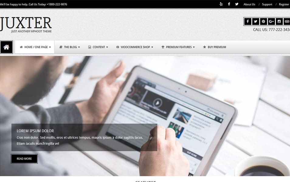 Juxter Responsive WordPress Theme