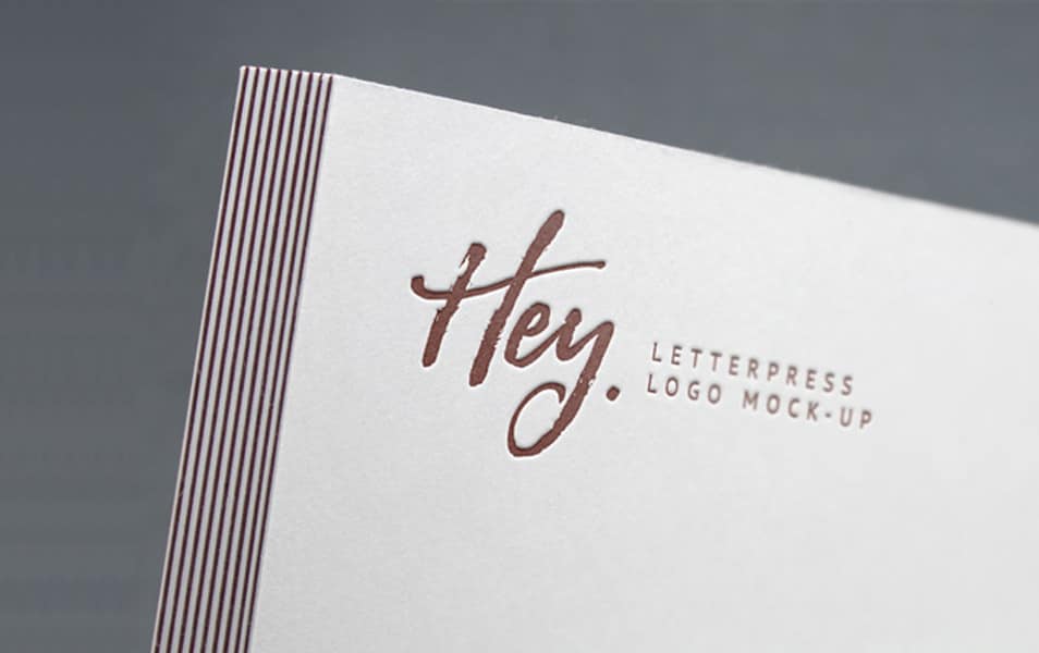 Letterpress Logo MockUp #2