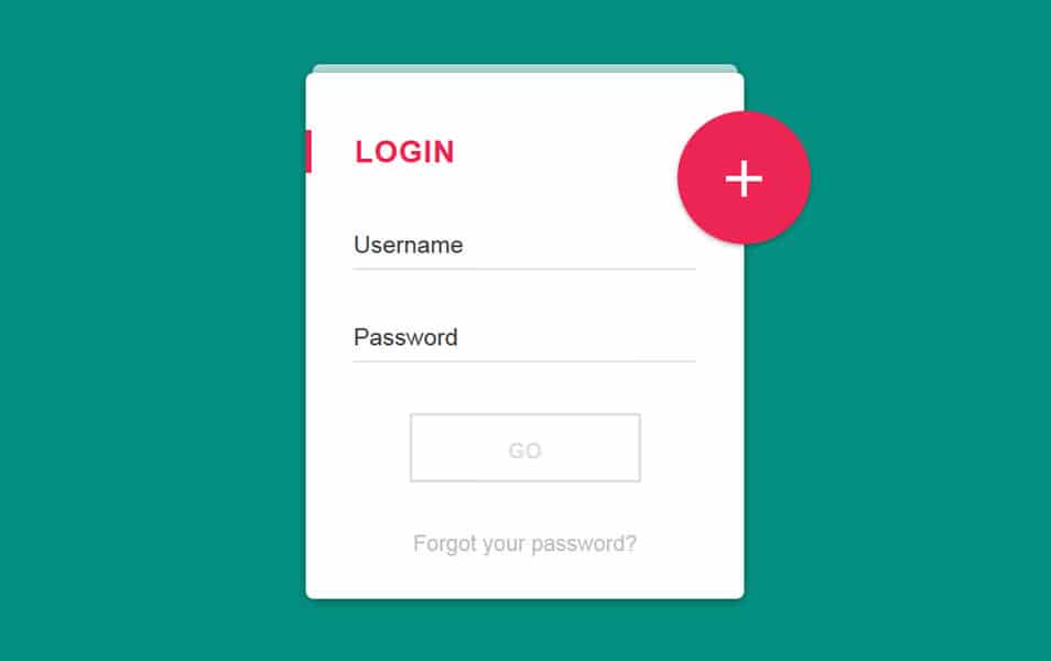 Login Form Material