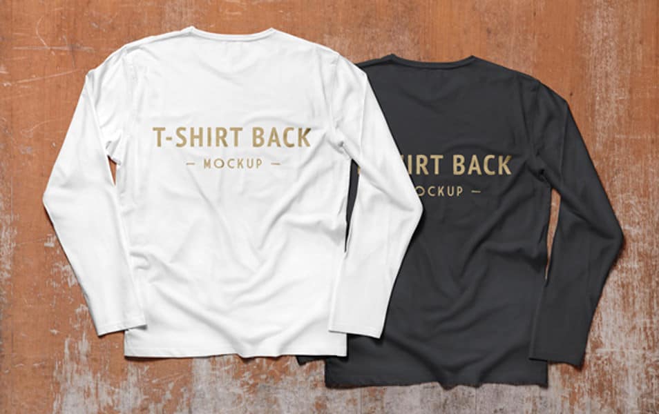 Long Sleeve T-Shirt MockUp PSD