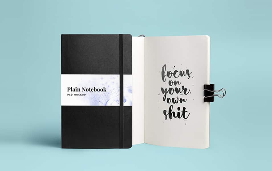 Notebook MockUp PSD