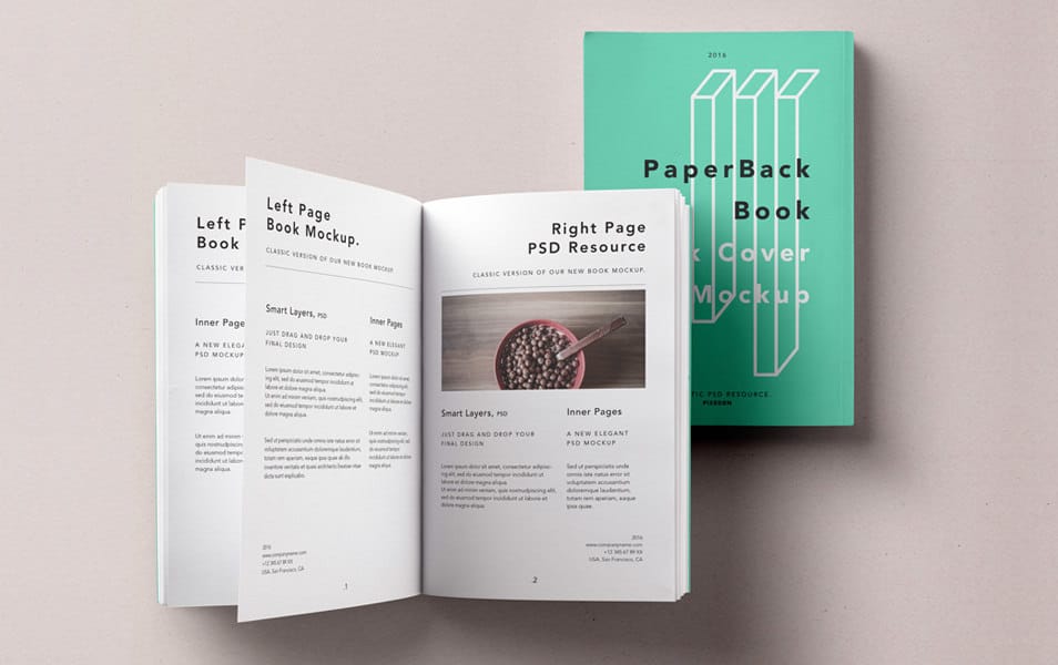Paperback Psd Book Mockup Vol2