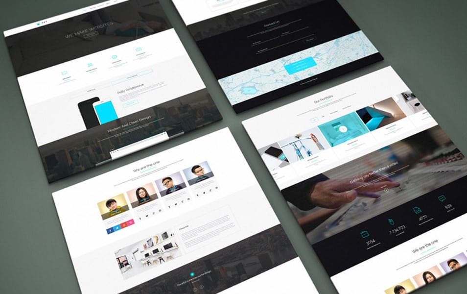 Perspective Website PSD Mock-Up