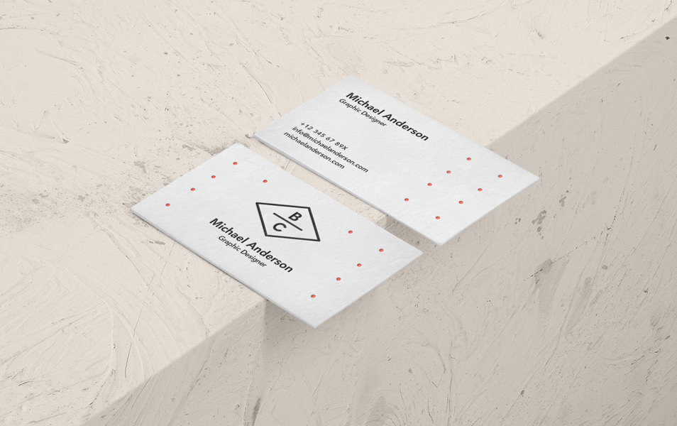 Psd Business Card Mock-Up Vol35