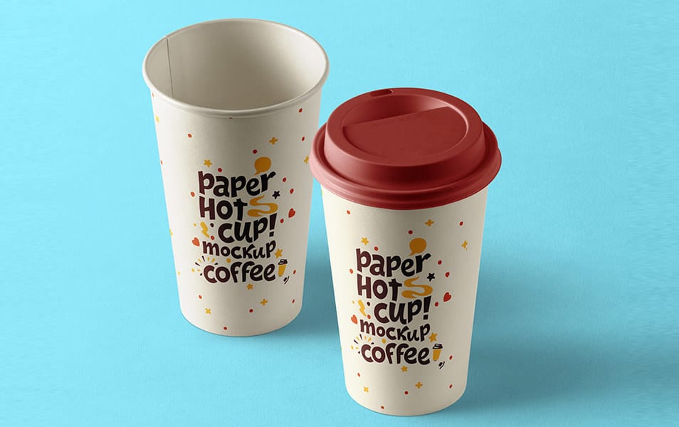 Psd Paper Hot Cup Template Vol9