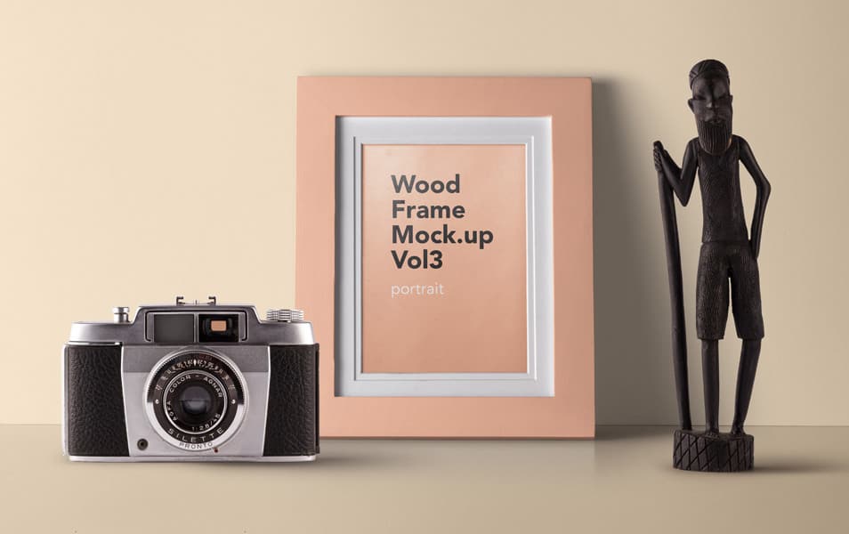 Psd Wood Frame Mockup Vol3