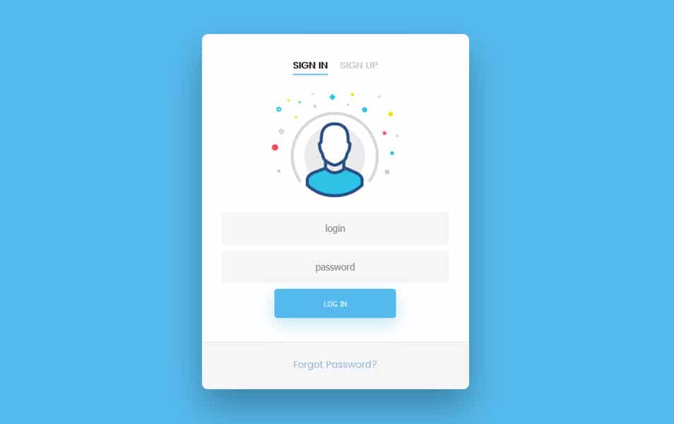 فرم ورود CSS3 خالص
