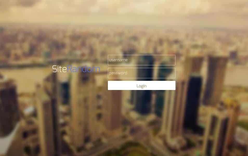 فرم ورود تصادفی