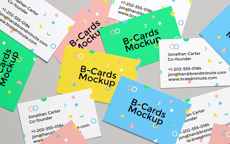 Realistic Business Cards MockUp #4