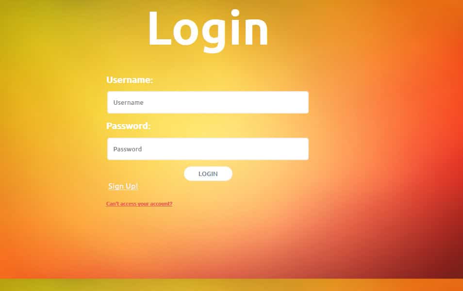 Responsive Login Form