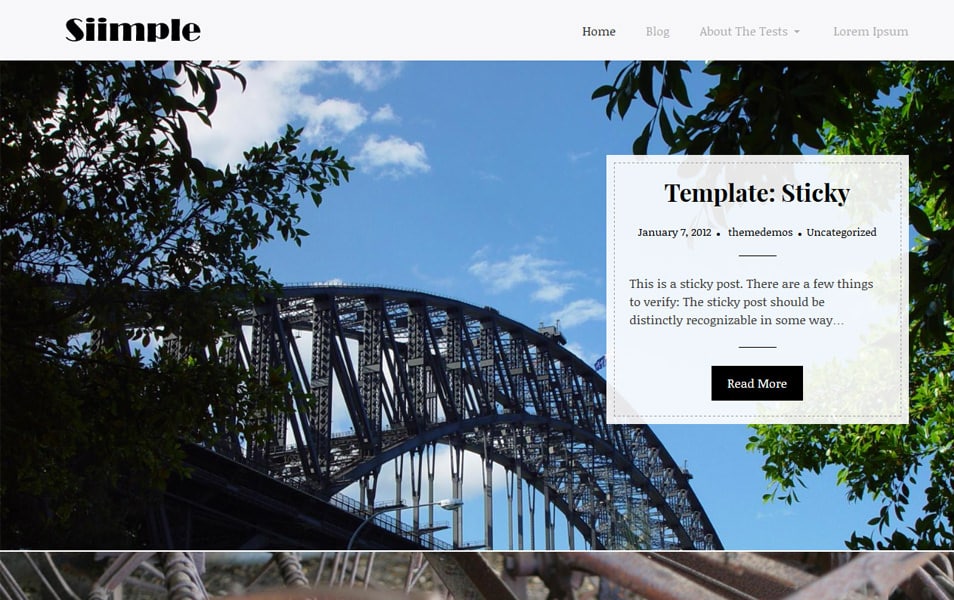 Siimple Responsive WordPress Theme