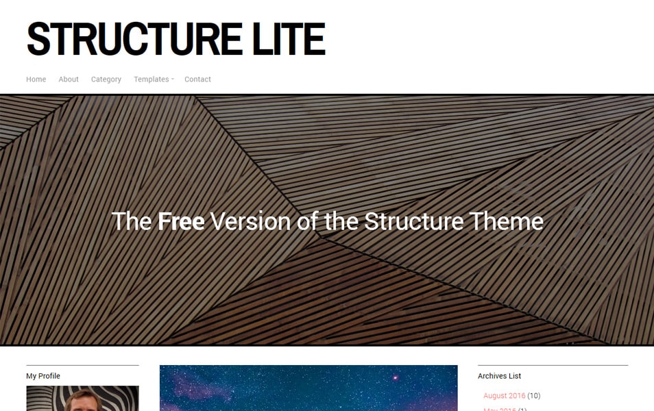 Structure Lite Responsive WordPress Theme