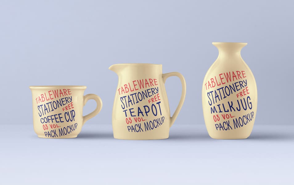 Tableware Psd Mockup Vol3