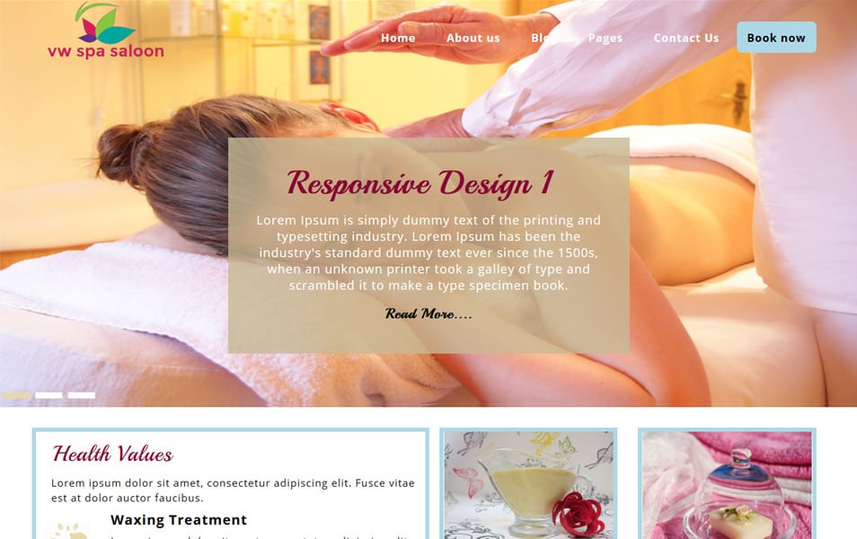 VW Spa Lite Responsive WordPress Theme