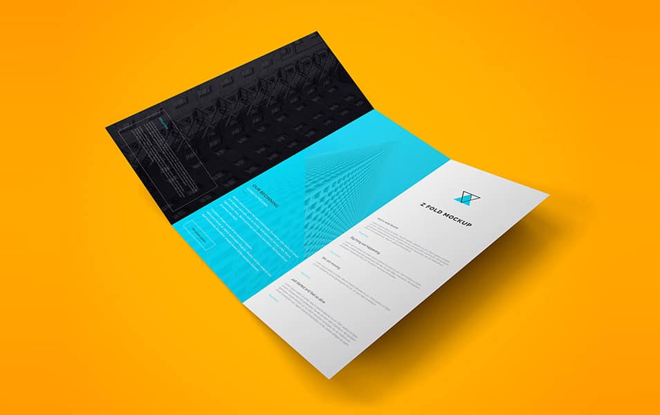 Z Fold Brochure PSD Mockup Vol.2