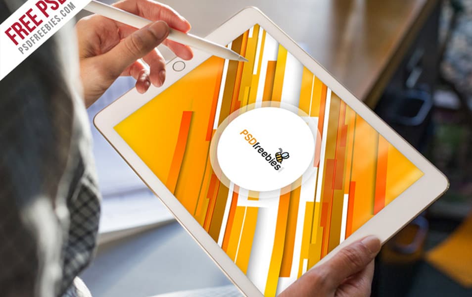 iPad Pro Mockup Template Free PSD