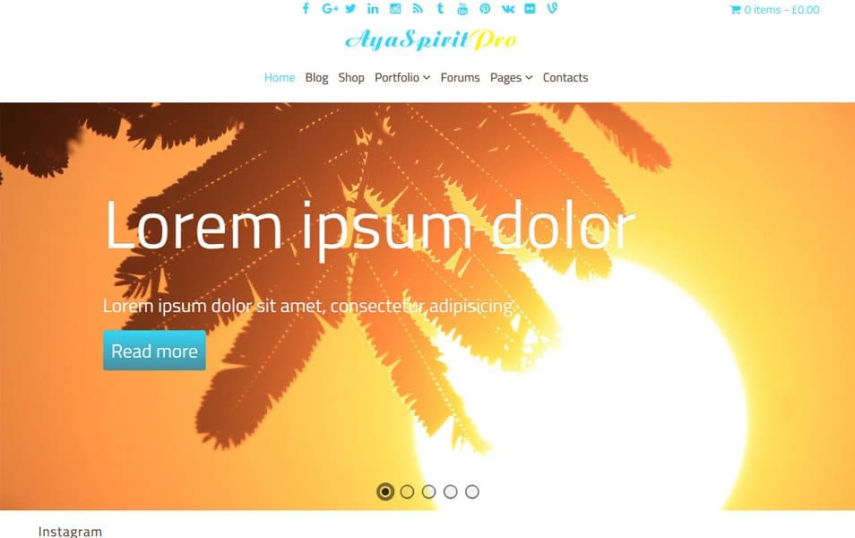 AyaSpirit Responsive WordPress Theme