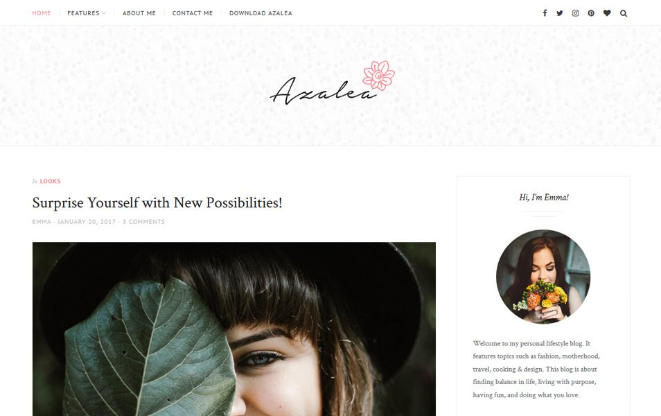 Azalea Responsive WordPress Theme