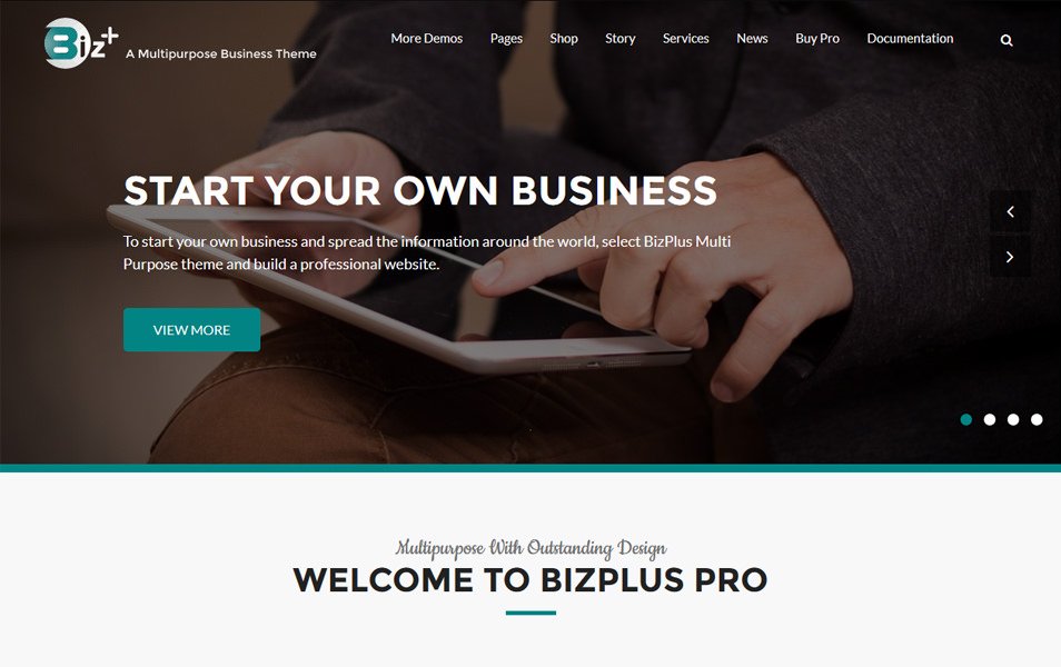 BizPlus پاسخگو تم وردپرس