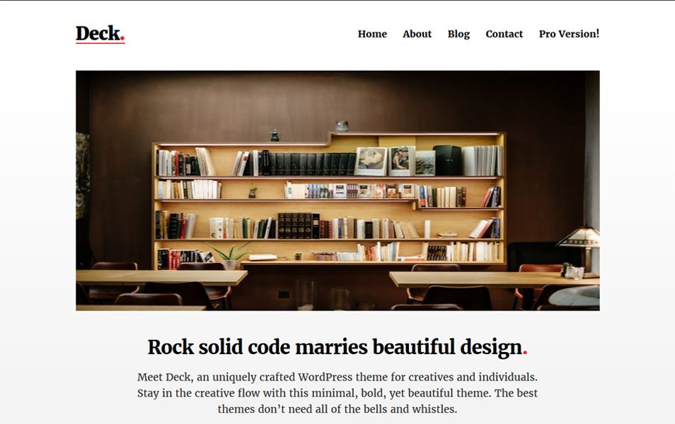 Deck Responsive WordPress Theme