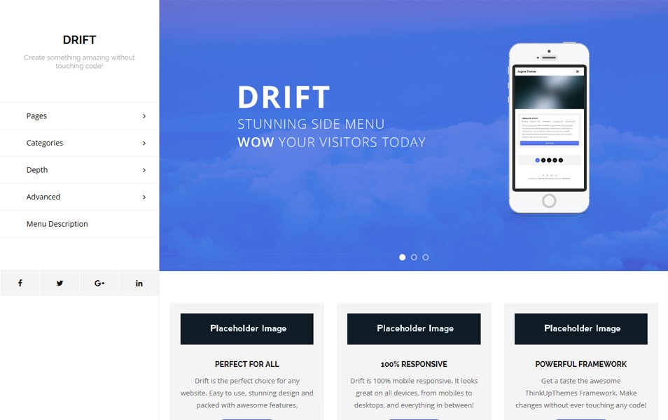 Drift Responsive WordPress Theme