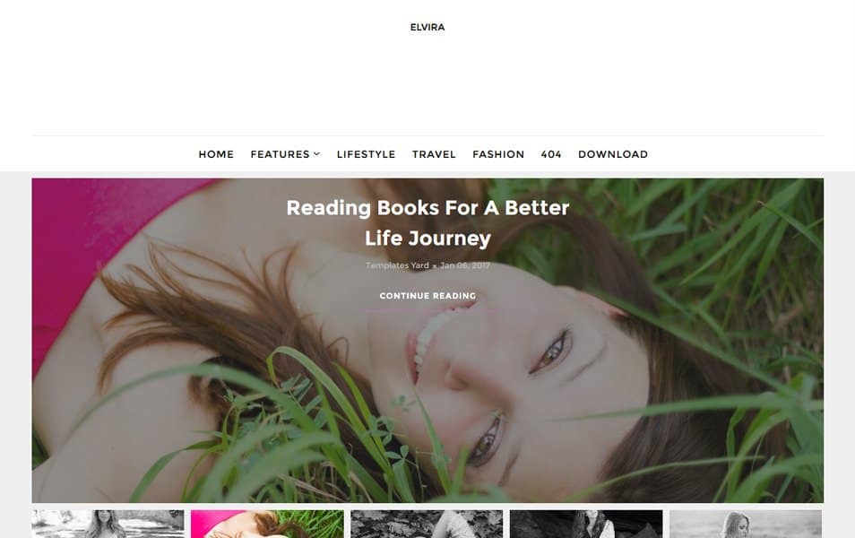 Elvira Beauty Blogger Template