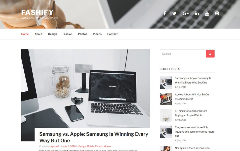 Fashify Responsive WordPress Theme