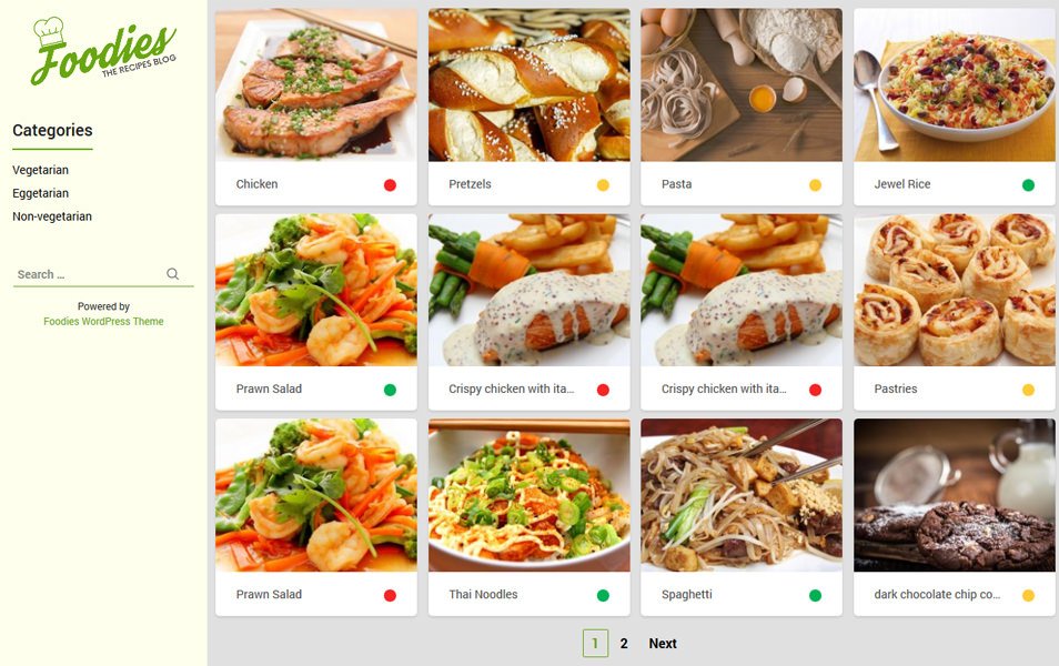 Foodies Responsive WordPress Theme