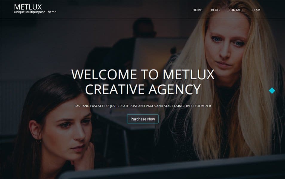 Metlux پاسخگو تم وردپرس