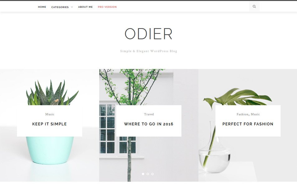 OdierLite Responsive WordPress Theme