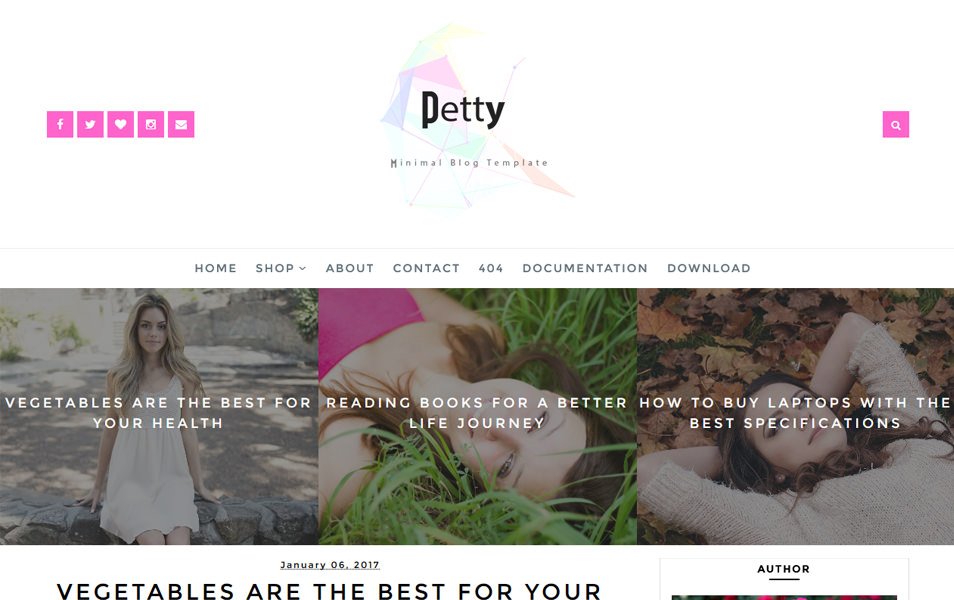 Petty Responsive Blogger Template