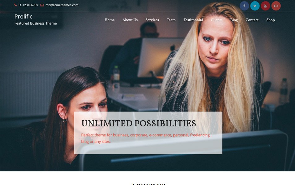 Prolific Responsive WordPress Theme
