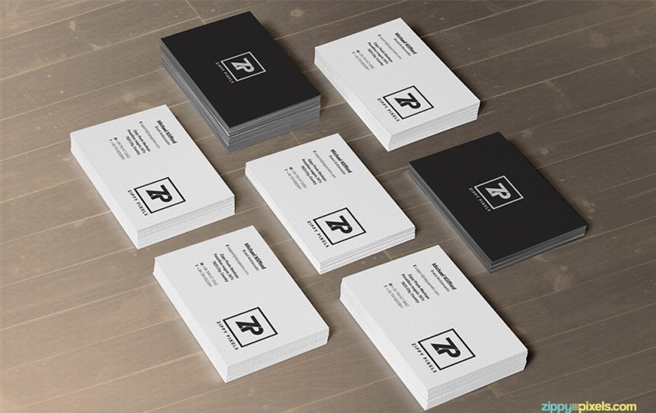 2 Free PSD Business Card Mockups