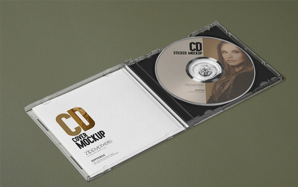 3 Free Outstanding Plastic CD Case Mockups