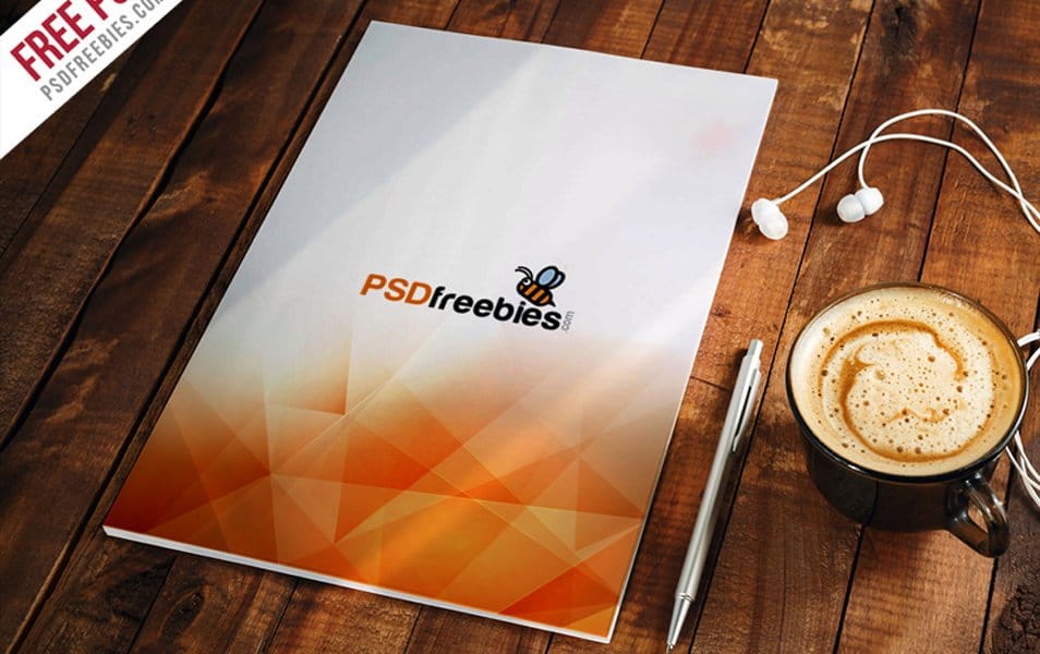 A4 Paper Mockup Free PSD Template