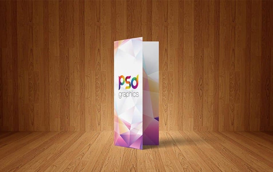 Bi-Fold Brochure Mockup Free PSD