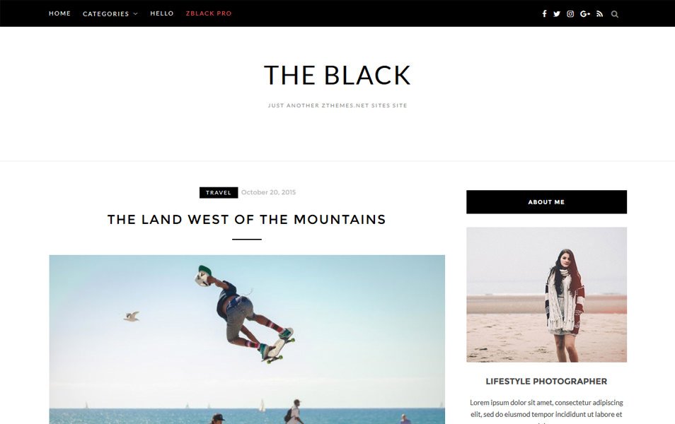 BlackLite Responsive WordPress Theme