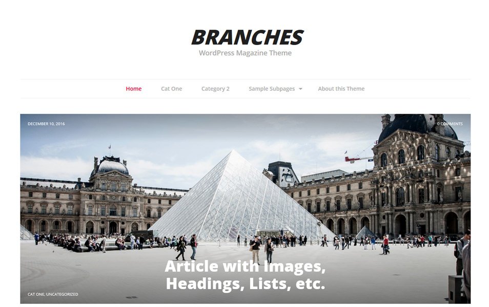 Branches Responsive WordPress Theme