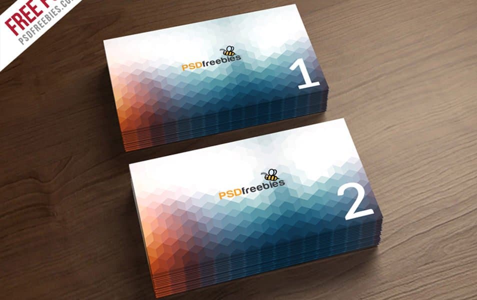 Business Card Mockup Template Free PSD