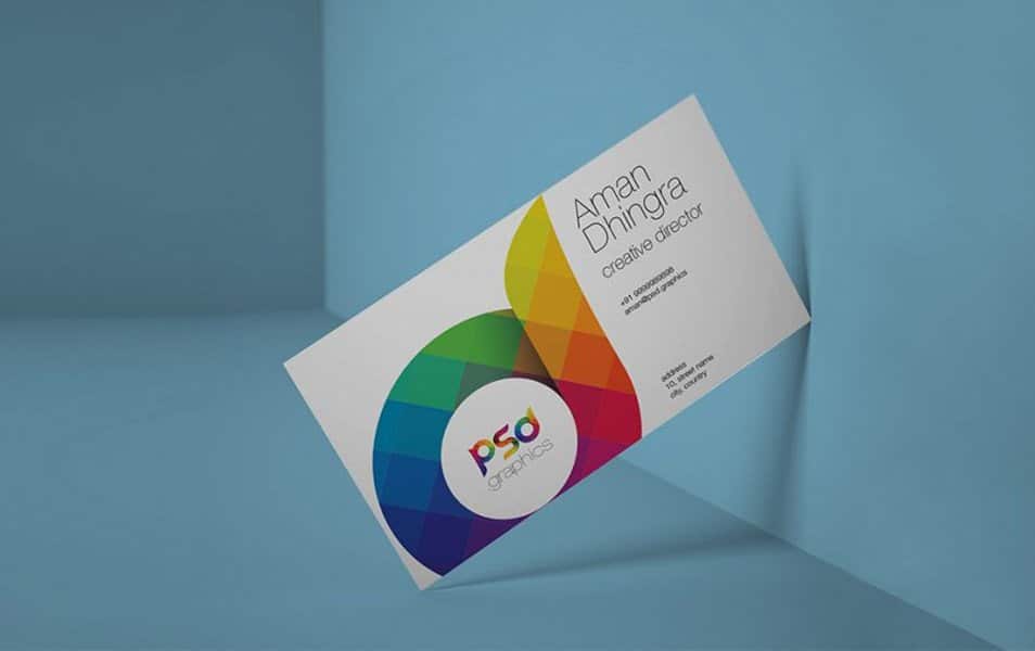 Clean Business Card Mockup Free PSD
