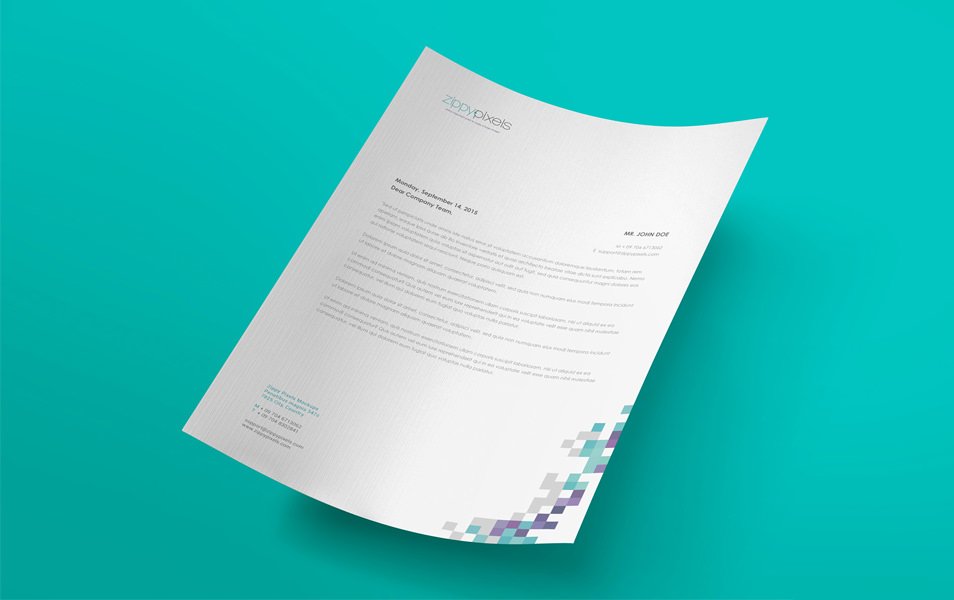 Free Customizable A4 Size Paper PSD Mockup